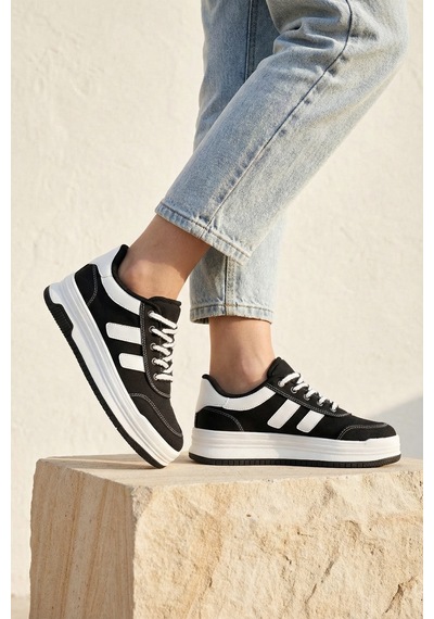 Dark Seer Ds Sapphire Sneaker 2025 Kadın SİYAH-BEYAZ