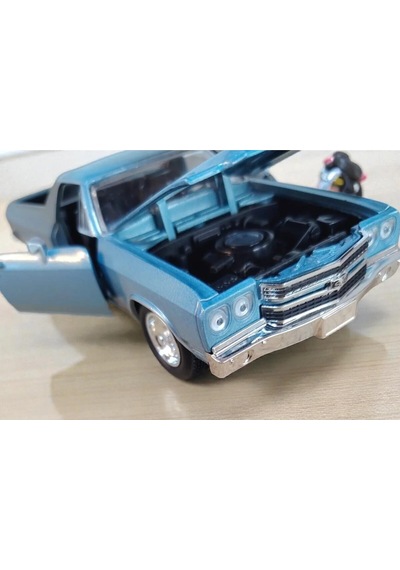 New Ray Koleksiyon 1 / 24 Ölçek 1962 Chevrolet İmpala Ss Mavi Pickup Model Metal Araba