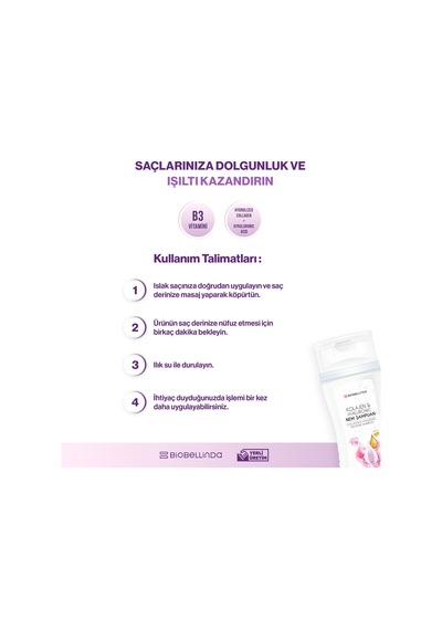 Biobellinda Kolajen & Hyaluronıc Nem Şampuan 250 Ml İnce Telli