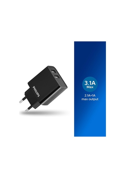 Philips 2 Usb-a Duvar Şarjı Dlp2610