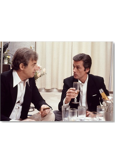 Cakasepetim Jean Paul Belmondo Ve Alain Delon Ahşap Mdf Tablo