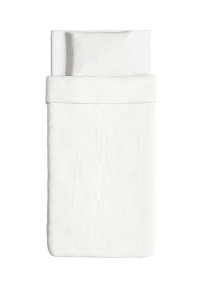 Ikea Angslılja Tek Kişilik Nevresim Takımı 150 X 200 Cm Beyaz