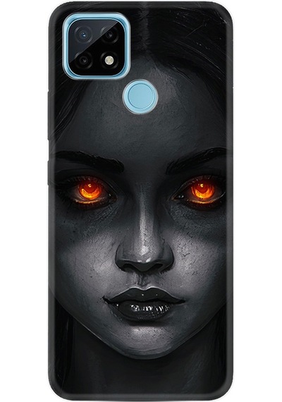 Realme C11 Kılıf Silikon Desenli Dark Woman 1887