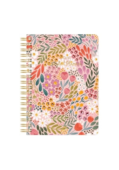 Süresiz Planlayıcı Spiralli Ajanda Defter Botanical 17x24 Cm Genel