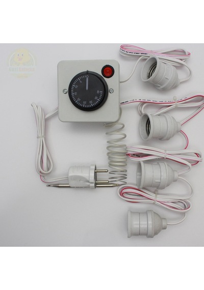 Termostat Kontrollü Düğmeli Yanan 1 Lamba 3 Sarkan Duyu Çıkışlı
