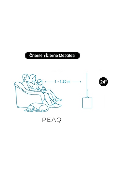 Peaq 24D8000 24" 61 CM Ekran Uydu Alıcılı LED TV