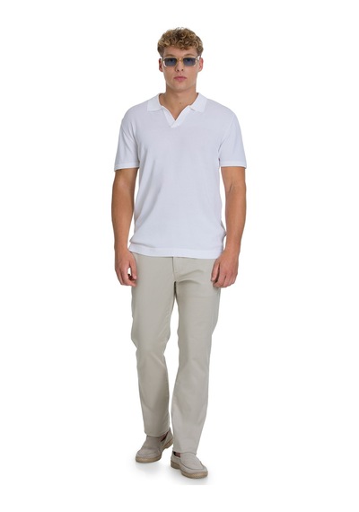 Hatemoğlu Bej Regular Fit Yandan Cepli Kanvas Pantolon 35713 Bej