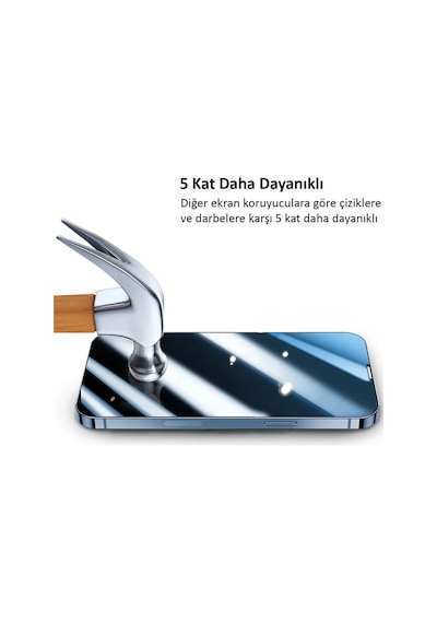 Apple Uyumlu  iPhone 15 Ekran Koruyucu Kırılmaz Cam
