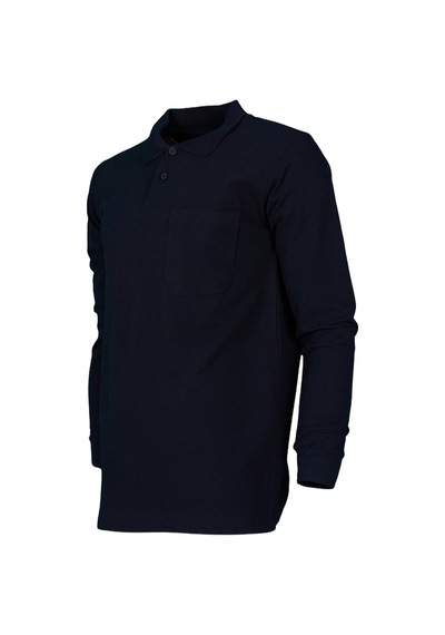 2 İp Polo Yaka Sweatshırt Lacıvert