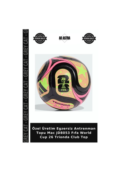Özel Üretim Egzersiz Antrenman Topu Mac Jd8053 Fıfa World Cup 26 Trionda Club Top Çok Renkli