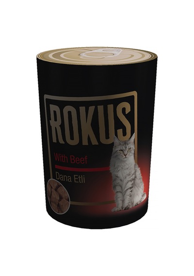 Rokus - 571 - Dana Etlı Kedı Konservesı 410 Gr X - Muratech - 6 Adet