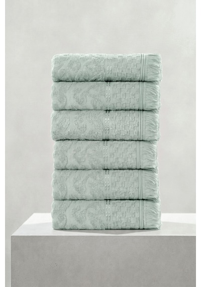 6'lı Agora Mint El Havlusu - 50x80 Cm, 170 Gr, %100 Pamuk, Spa Ve Otel Havlusu