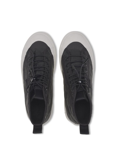 Superga 2644 Alpina Quilted Nylon Kadın Gri Bilekli Sneaker Gri-2