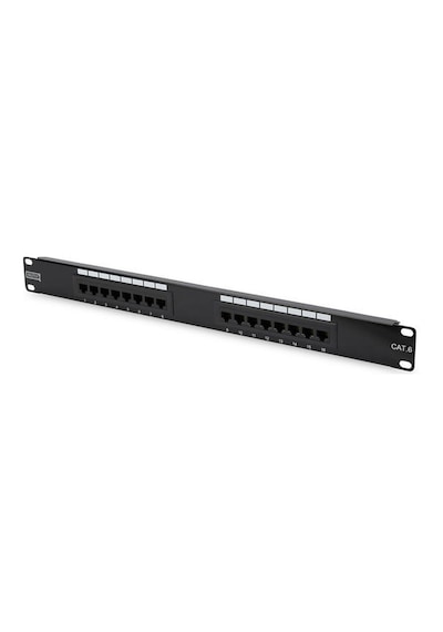 Digitus Dn-91616U 16 Port 1U Cat6 Utp Zırhsız Siyah Patch Panel