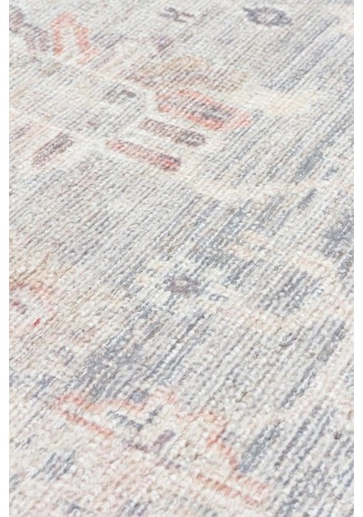 Eko Halı Grace Grc 02 Sky Vintage Halı Pastel Klasik Desenli Saçaklı Salon Halısı Gri