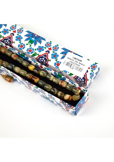 Lapisdo Katalin Kapsül Kesim 8x11 Mm Tesbih - Çok Renkli Çok Renkli