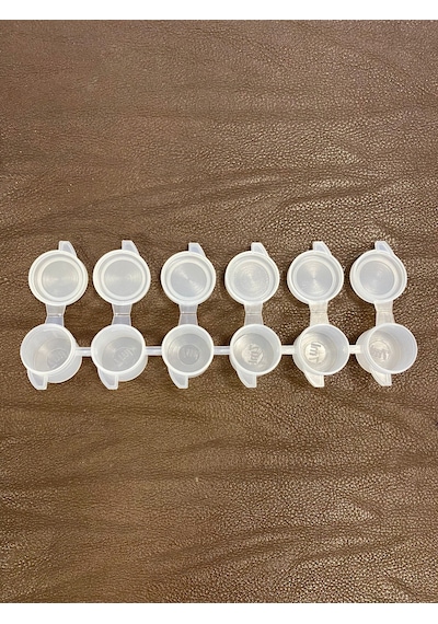 7 Ml 6'Lı Plastik Boş Boya Kutusu