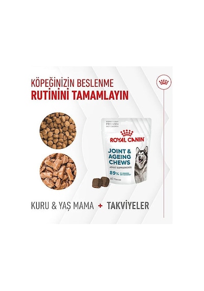 Royal Canin Joint & Ageing Chews Eklem Sağlığını Destekleyen Ve Yaşlanma Karşıtı Yetişkin Köpek Ödül Maması 240gr