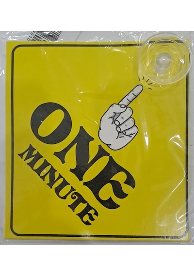 Araba Yazısı Sticker Vantuzlu 11 X 11 Cm - One Mınute