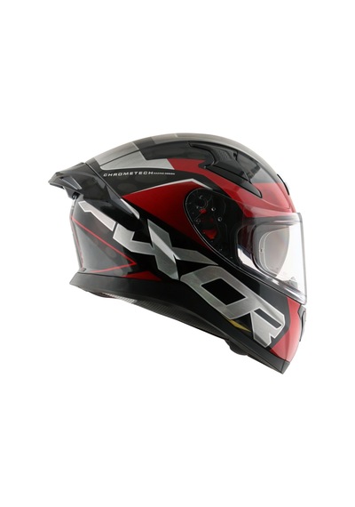Axor Apex Chrometech Pinlock Dahil Kapalı Motosiklet Kaskı Altın - Kırmızı