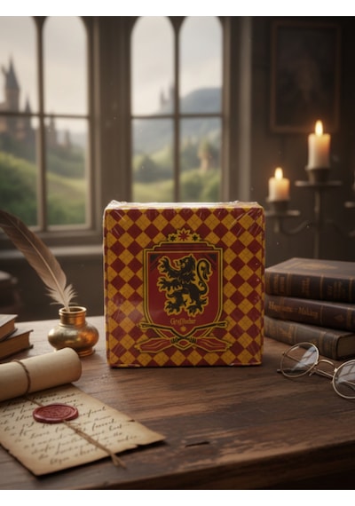 Küp Bloknot Harry Potter Hogwarts Tasarım Lisanslı Orijinal Kırmızı Çok Renkli