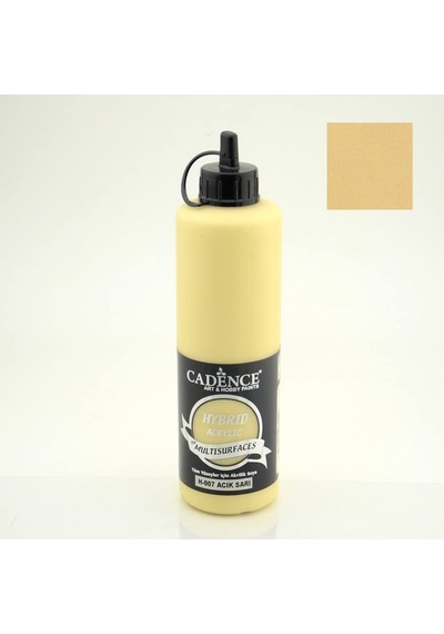 Cadence Hybrid Multisurface Akrilik Boya 500 Ml. H-007 Açık Sarı 0,15 L
