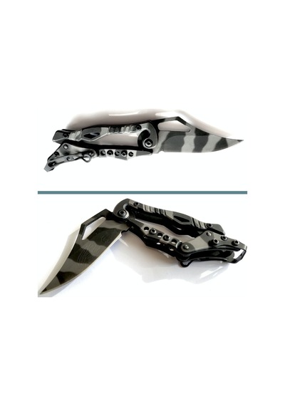 Omeniv Kar Kamuflaj Çelik Kamp Çakı Kamp Bıçak Outdoor Anahtarlık Karabiner Kamuflaj