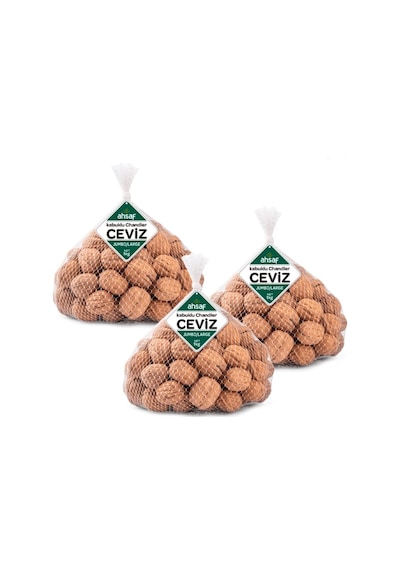 Ahsaf Kabuklu Chandler Yerli Ceviz Jumbo Large File 3 x 1 KG