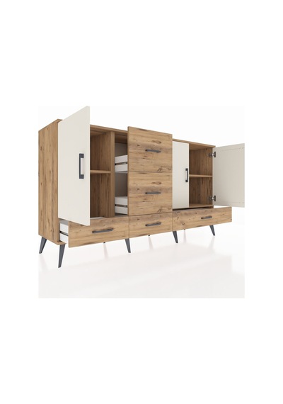 Kronos Konsol 4 Raflı 5 Çekmeceli 3 Kapaklı 176x59x99 Çam-aytaşı/çam Aytası/atlas Çam - Atlas Çam Kronos Konsol 4 Raflı 5 Çekmeceli 3 Kapaklı 176x59x99 Çam-aytaşı/çam Aytası/atlas Çam - Atlas Çam