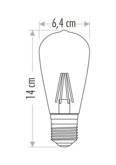 Cata 8w Edison Led Ampul St-64 Beyaz E27 Cat Ct-4353b