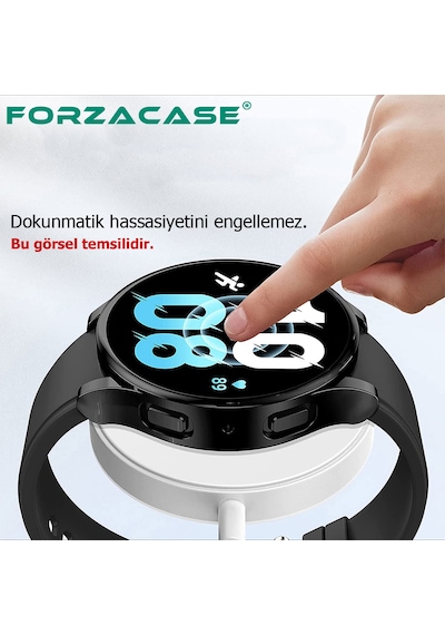 Forzacase Xiaomi Redmi Watch 3 Active İle Uyumlu Önü Kapalı Ekran Korumalı Silikon Kılıf - Fc256 Siyah