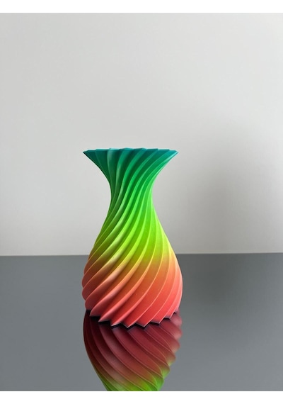 Rainbow Özel Tasarım Vazo 18 Cm X 12 Cm - Rainbow Vase
