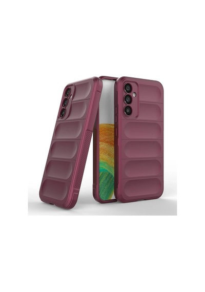 Herşeytrend Samsung Galaxy Uyumlu A15 4g Kılıf Optimum Silikon - Bordo Çok Renkli