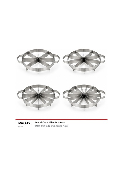 Fida Paslanmaz Metal Pasta Kesici - 8 Inox