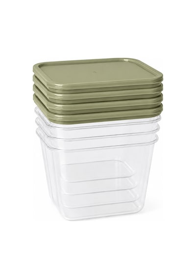 4 Lü Saklama Kabı Seti, 4x2lt ,toplam 4 Litre Kapasiteli Erzak Kabı,iç İçe Geçebilen,kapaklı,plastik Saklama Kutusu,mutfak Düzenleyici,pembe-krem-gümüş Gri Çok Renkli
