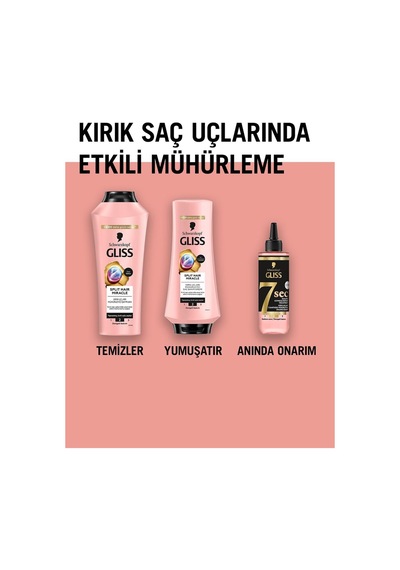 Gliss Split Hair Miracle Saç Kremi 360 ML x 3 Adet