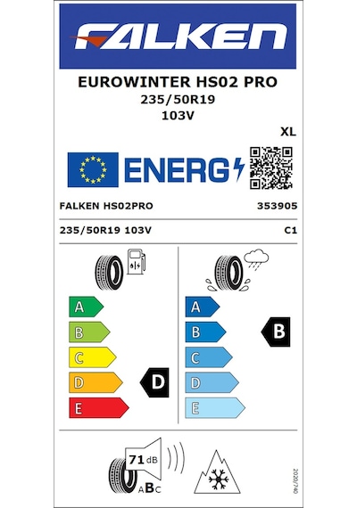 Falken 235/50 R19 103V XL Eurowinter Hs02 Pro Kış Lastiği 2025