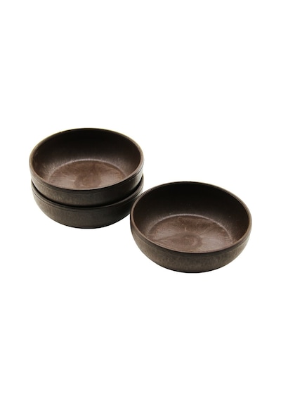 3pcs Naturel Plastik Çerezlik Çap: 10cm - Derinlik: 3cm