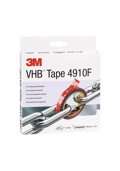 Montaj Bandı Vhb Tape 4910f 19 Mm X 3 M, Rulo, Şeffaf