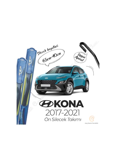 Hyundai Kona Ön Silecek Takımı (2017-2021) RBW Hibrit