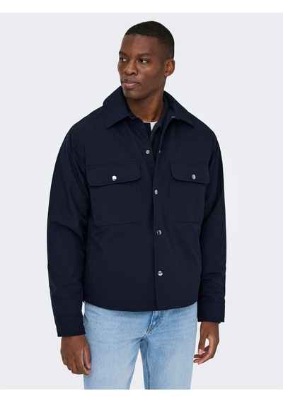Only & Sons Onsdavıd Lıfe Padded Overshırt Otw Erkek Mavi Ceket - 22036739