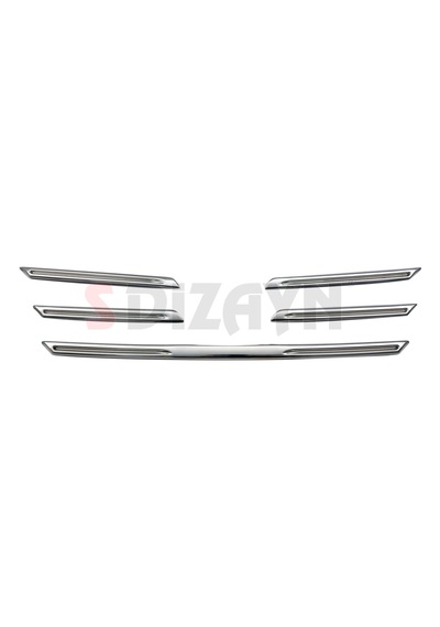 S-Dizayn  Renault Megane 4 Krom Ön Panjur 5 Prç. 2016-2020