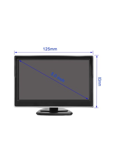 5 İnç Araç Monitörü Twogo - 55c Kamerasız 12 Volt
