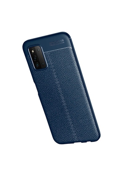 Samsung Uyumlu Galaxy A03S Kılıf Zore Niss Silikon Kapak-Lacivert