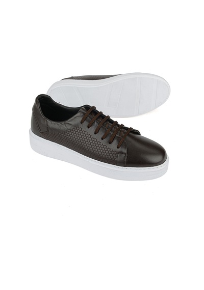 Ziya Erkek Hakiki Deri Sneaker 161423z515 Kahve 161423z515 300 40