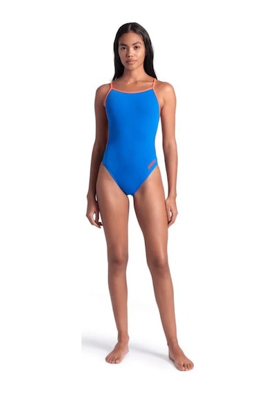 Arena Womens Swimsuit Lace Back Solid Kadın Yücücü Mayosu 004651833 Mavi