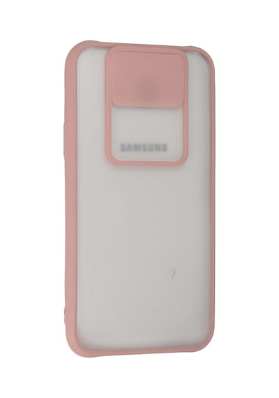 Samsung Galaxy  Uyumlu,  J7 Kılıf Palm Buzlu Kamera Sürgülü Silikon - Pembe