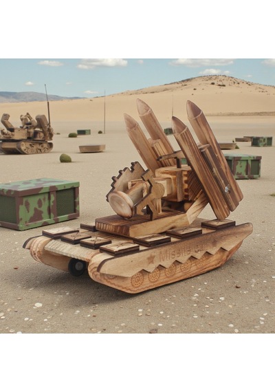 El Yapımı Doğal Ahşap Tank Oyuncak Askeri Araç Maketi Dekoratif Koleksiyon Çocuk Hediyesi