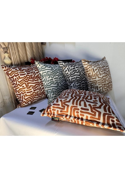 Nivemeshome Lucca Pl06 Yeni Sezon Kırlent Kılıfı Kiremit 45 X 45