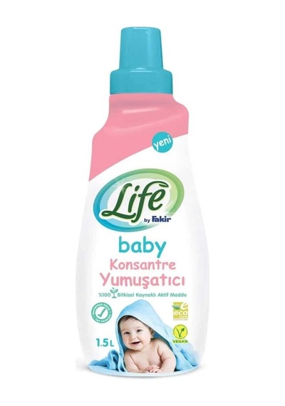 Life Baby Bitkisel Konsantre Yumuşatıcı - 1500 Ml 60 Yıkama 10'lu Set